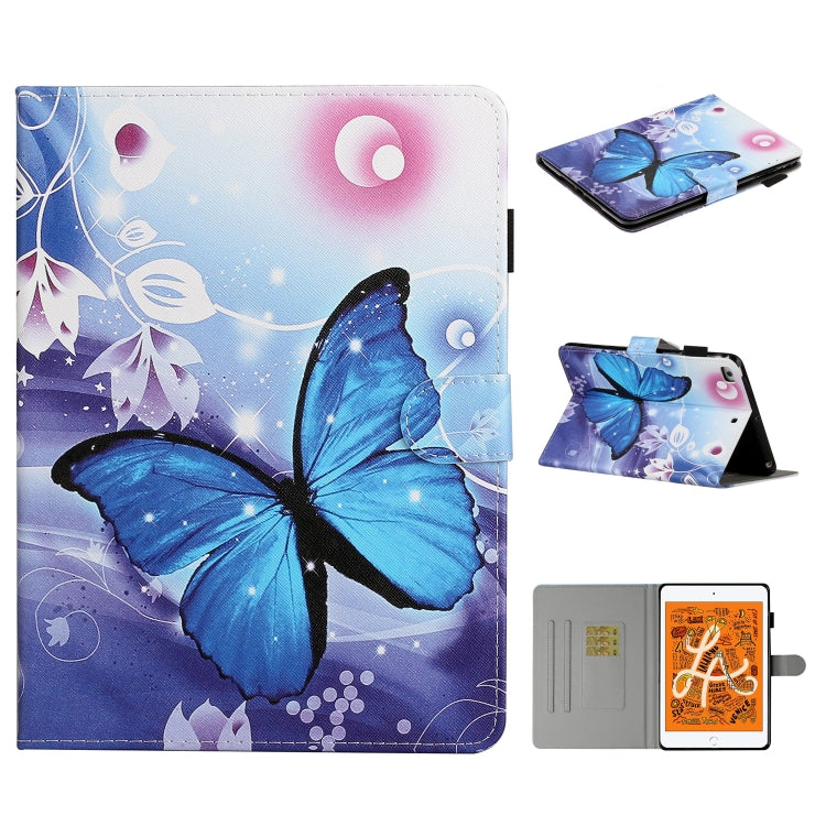 Colored Drawing Pattern Horizontal Flip PU Leather Case with Holder & Card Slot & Sleep / Wake-up Function