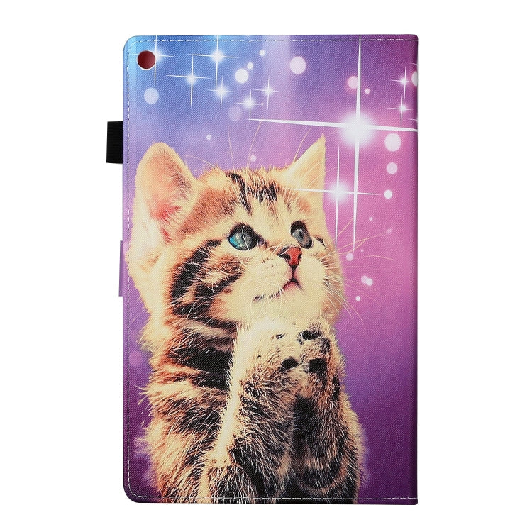 Colored Drawing Pattern Horizontal Flip PU Leather Case with Holder & Card Slot & Sleep / Wake-up Function