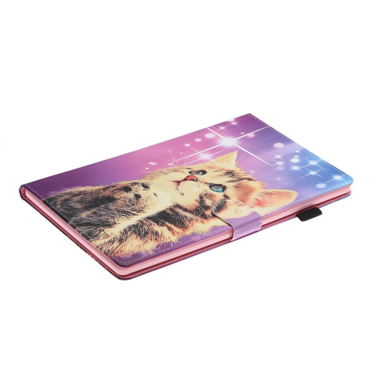 Colored Drawing Pattern Horizontal Flip PU Leather Case with Holder & Card Slot & Sleep / Wake-up Function