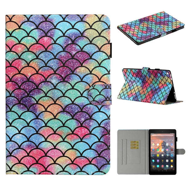 Colored Drawing Pattern Horizontal Flip PU Leather Case with Holder & Card Slot & Sleep / Wake-up Function