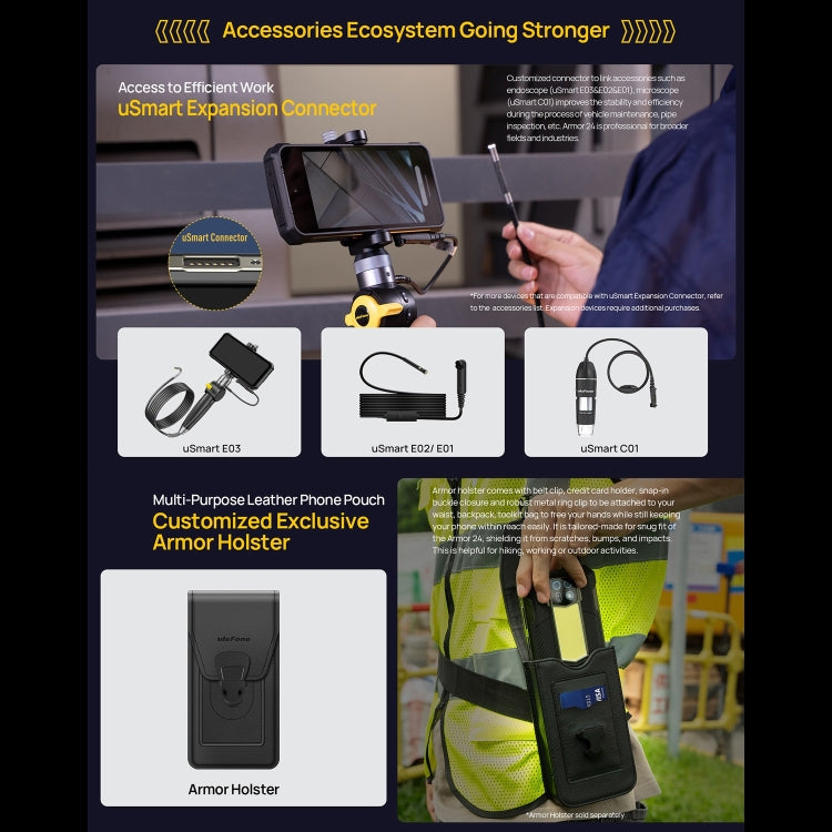 Ulefone Armor 24, Rugged Phone, Side Fingerprint, 22000mAh, 6.78 inch Android 14 MediaTek Helio G96 Octa Core, Network: 4G, NFC