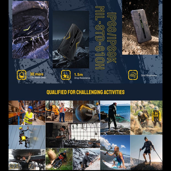 Ulefone Armor X12, Rugged Phone, Face Unlock, 5.45 inch Android 13 Go MediaTek Helio A22 Quad Core, Network: 4G, NFC