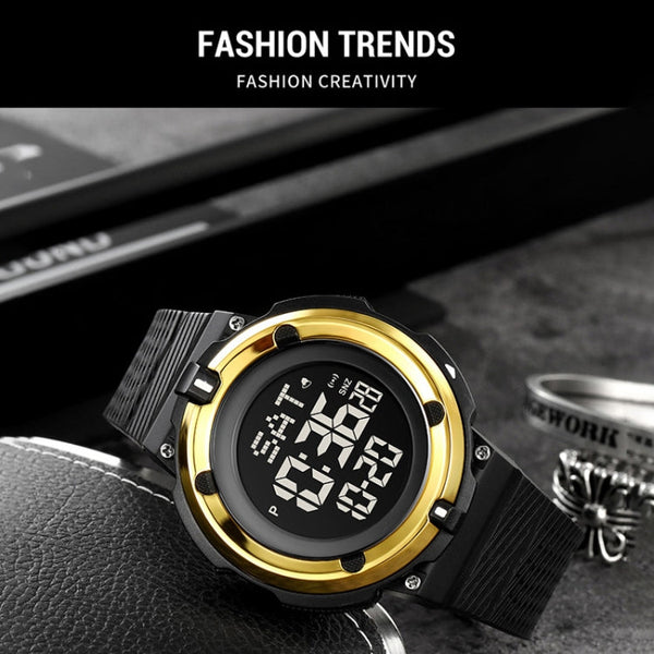 SKMEI 2010 Multifunctional Men 50M Waterproof Luminous Digital Wrist Watch