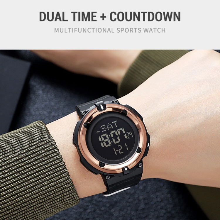 SKMEI 2010 Multifunctional Men 50M Waterproof Luminous Digital Wrist Watch