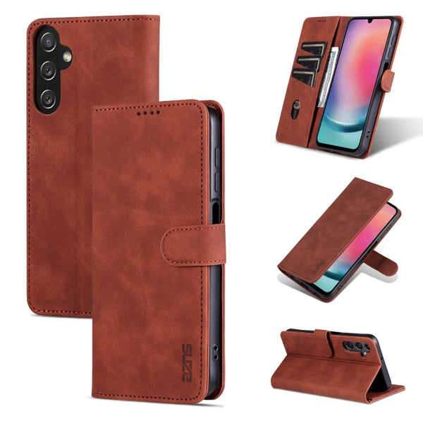 AZNS Skin Feel Calf Texture Flip Leather Phone Case