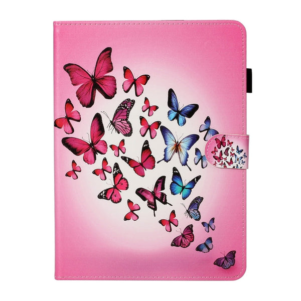 Colored Drawing Pattern Horizontal Flip PU Leather Case with Holder & Card Slot & Sleep / Wake-up Function