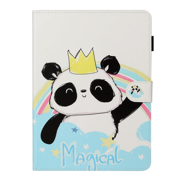 Colored Drawing Pattern Horizontal Flip PU Leather Case with Holder & Card Slot & Sleep / Wake-up Function