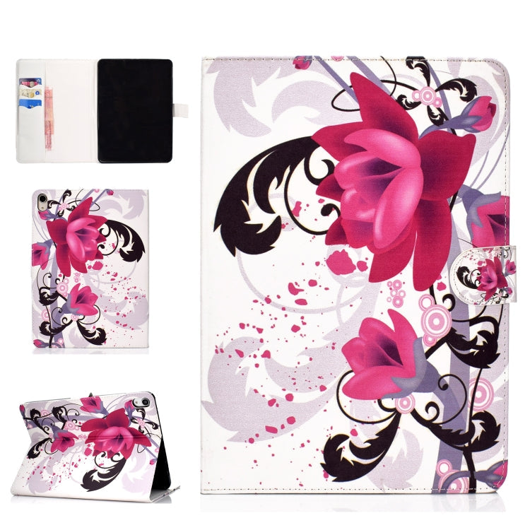 Colored Drawing Pattern Horizontal Flip PU Leather Case with Holder & Card Slot & Sleep / Wake-up Function