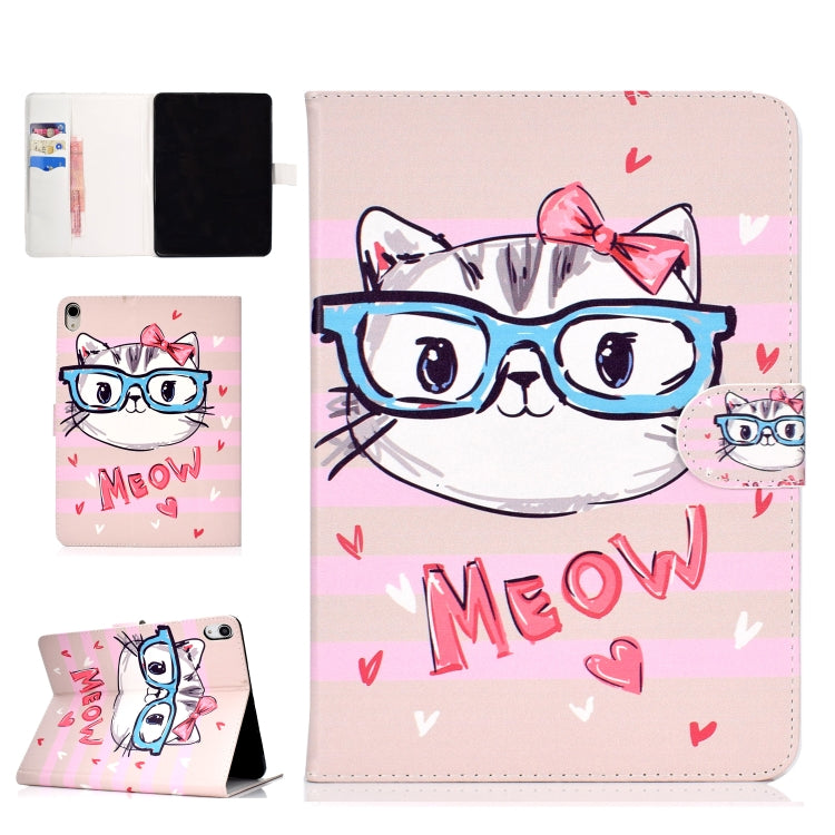 Colored Drawing Pattern Horizontal Flip PU Leather Case with Holder & Card Slot & Sleep / Wake-up Function