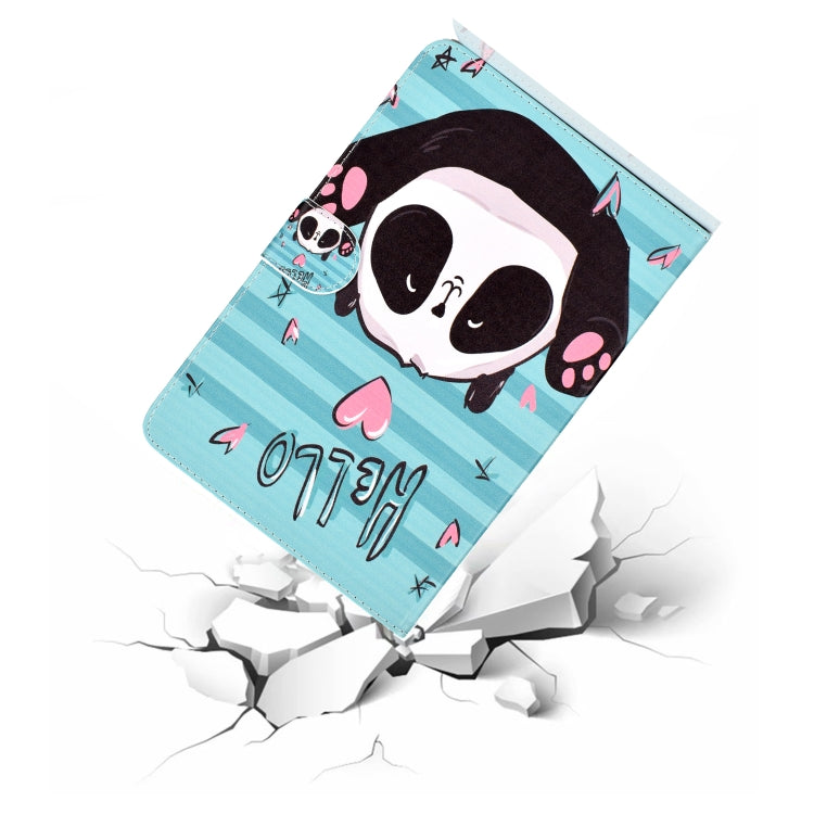 Colored Drawing Pattern Horizontal Flip PU Leather Case with Holder & Card Slot & Sleep / Wake-up Function