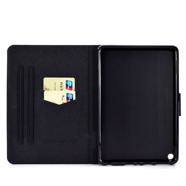 TPU Electric Pressed Horizontal Flip Leather Case with Holder & Card Slot & Sleep / Wake-up Function, For Kindle Fire HD 8 (2020), For Kindle Fire HD 10 2015 / 2017 / 2019, For Kindle Paperwhite 4 / 3 / 2 / 1, For iPad mini 5 / 4 / 3 / 2 / 1