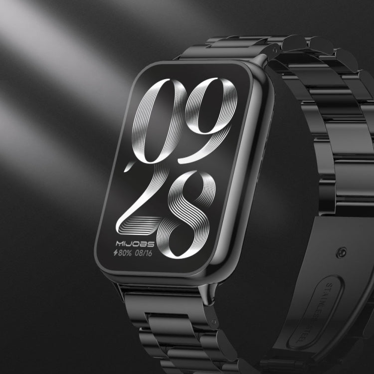 Mijobs Three Beads Stainless Steel Watch Band