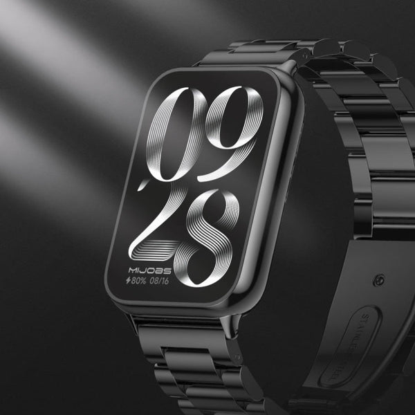 Mijobs Three Beads Stainless Steel Watch Band