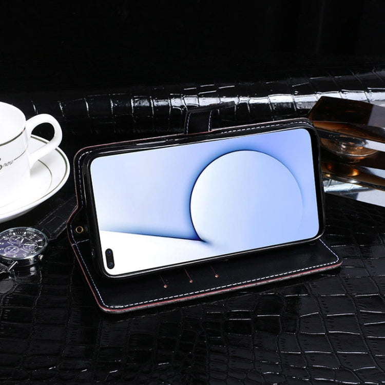 idewei Crocodile Texture Horizontal Flip Leather Case with Holder & Card Slots & Wallet, For OPPO Realme X3, For ZTE Axon 11 SE 5G