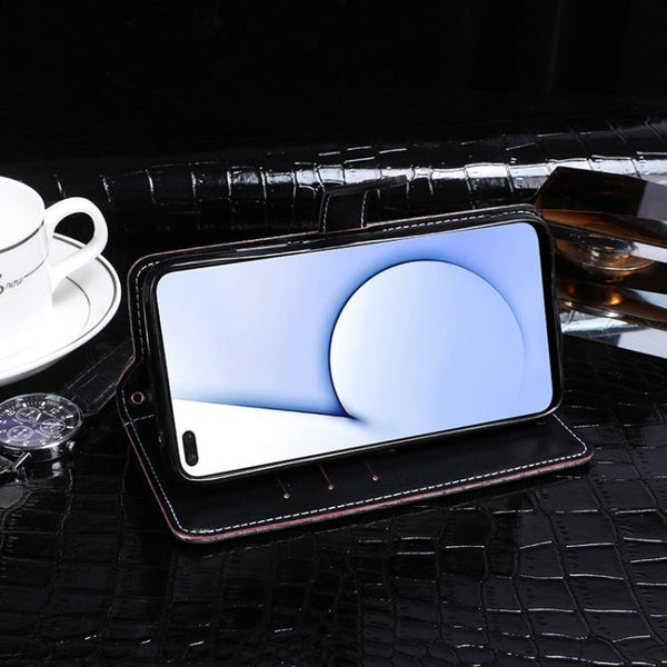 idewei Crocodile Texture Horizontal Flip Leather Case with Holder & Card Slots & Wallet, For OPPO Realme X3, For ZTE Axon 11 SE 5G