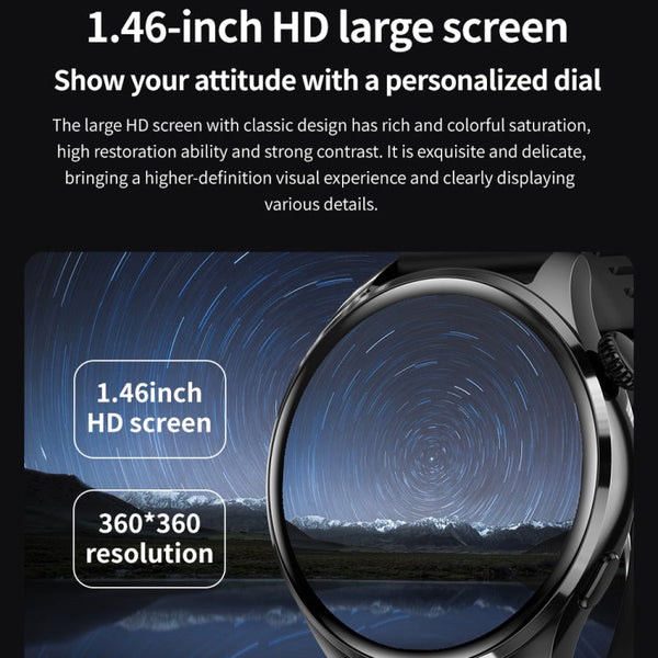 TM05 Pro Smart Bracelet, 1.46 inch Silicone Band IP67 Waterproof Smart Watch, Bluetooth Call / Heart Rate / Blood Pressure / Blood Oxygen