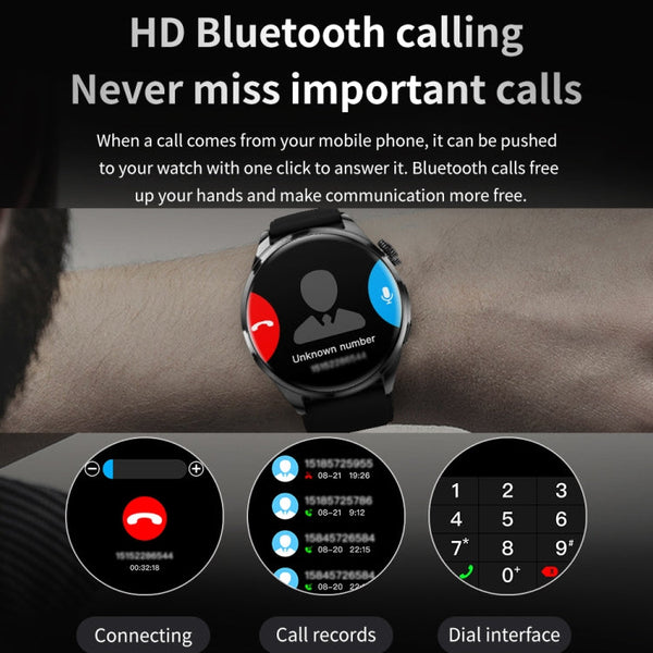 TM05 Pro Smart Bracelet, 1.46 inch Leather Band IP67 Waterproof Smart Watch, Bluetooth Call / Heart Rate / Blood Pressure / Blood Oxygen