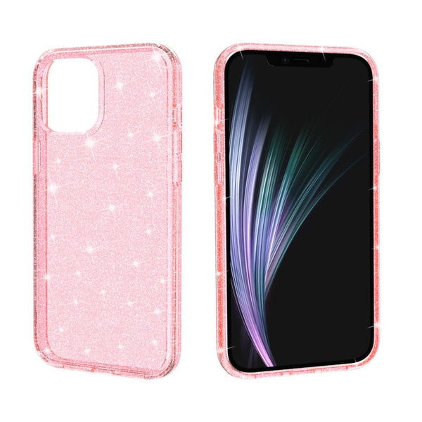 Shockproof Terminator Style Glitter Powder Protective Case, For iPhone 12 mini, For iPhone 12 / 12 Pro, For iPhone 12 Pro Max