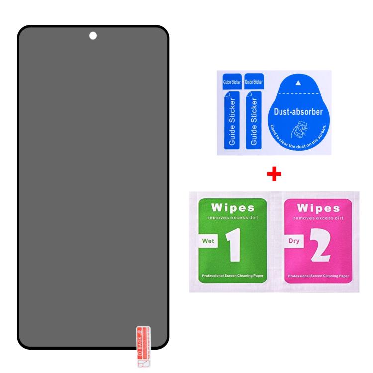 25pcs Full Cover Anti-peeping Tempered Glass Film,  Support Fingerprint Unlocking