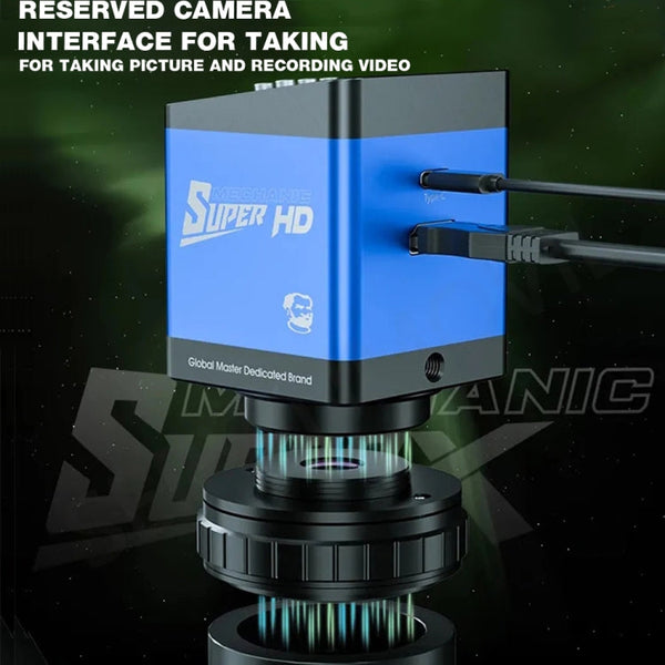 Mechanic Super X 360 Rotation HD Video Trinocular Stereo Microscope