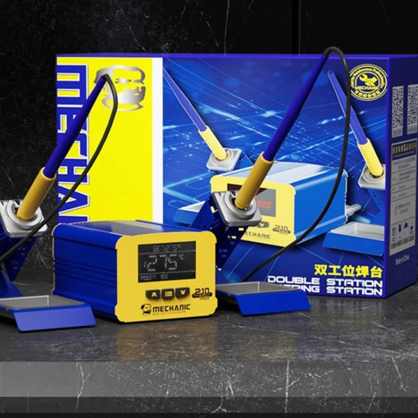 Mechanic 210MAX Dual Station Thermostatic Adjustable Digital Display Soldering Station