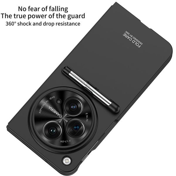 GKK Ultra-thin Full Coverage Phone Flip Case with Pen, For OPPO Find N3 / OnePlus Open