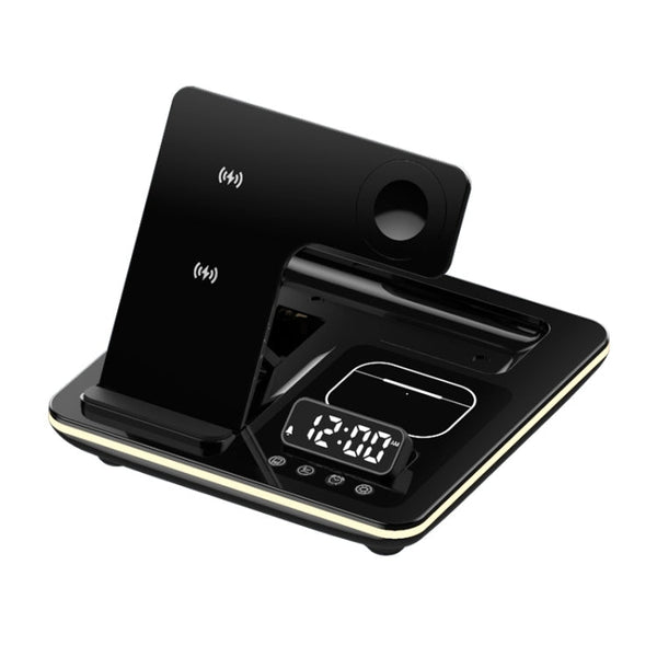 A93 15W 5 in 1 Multifunctional Foldable Wireless Charger Desktop Phone Stand