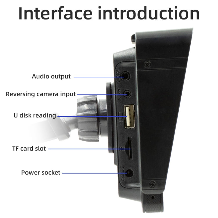 B5313 10.26 inch Portable Car MP5 Player Support CarPlay / Android Auto