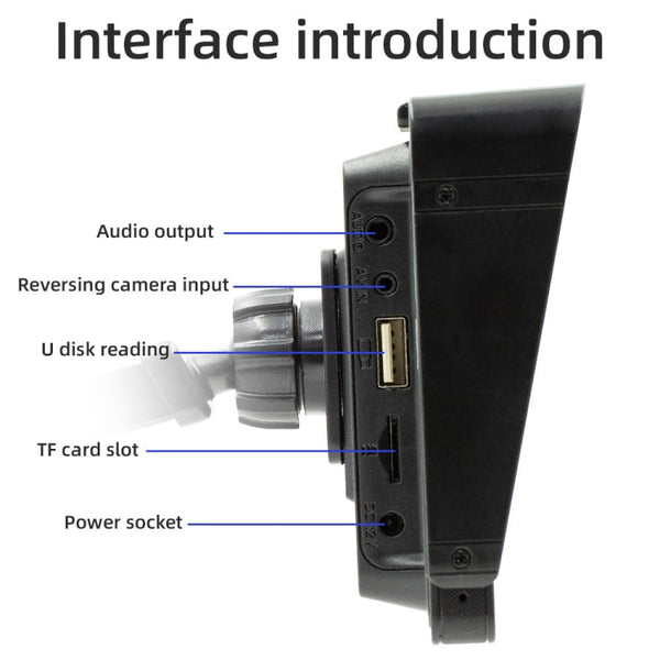 B5313 10.26 inch Portable Car MP5 Player Support CarPlay / Android Auto