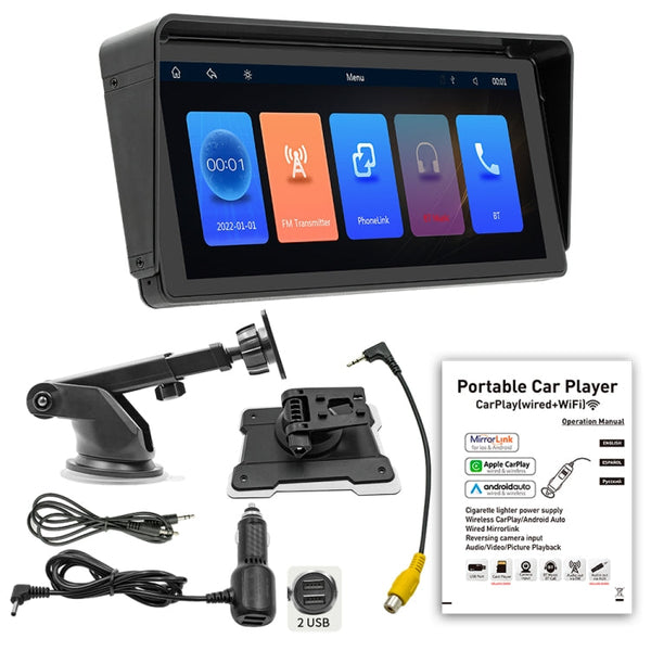 B5313 10.26 inch Portable Car MP5 Player Support CarPlay / Android Auto