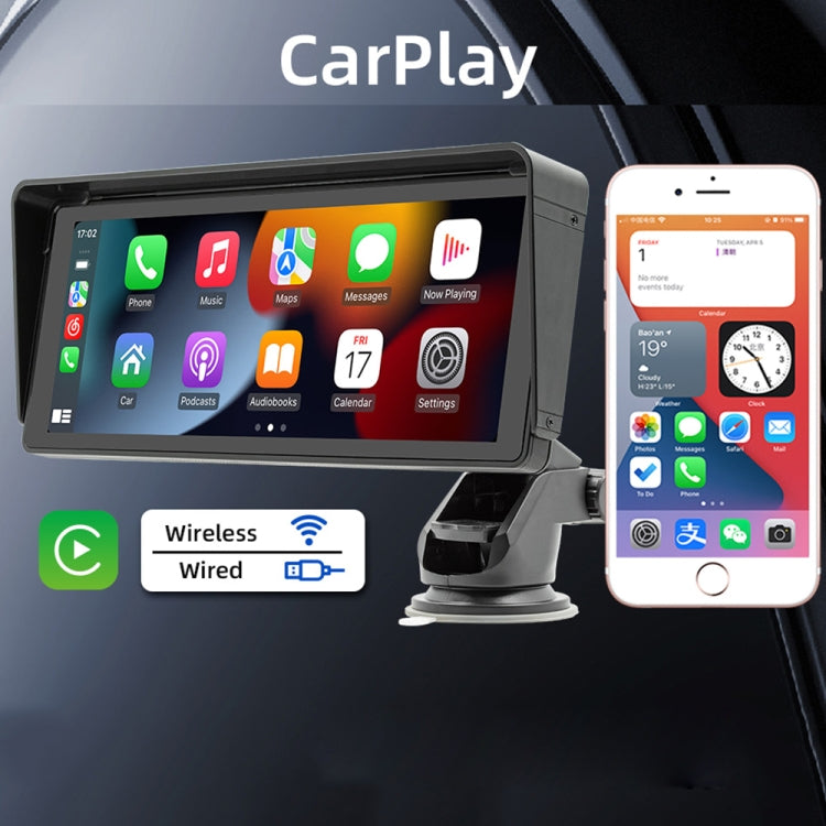 B5313 10.26 inch Portable Car MP5 Player Support CarPlay / Android Auto