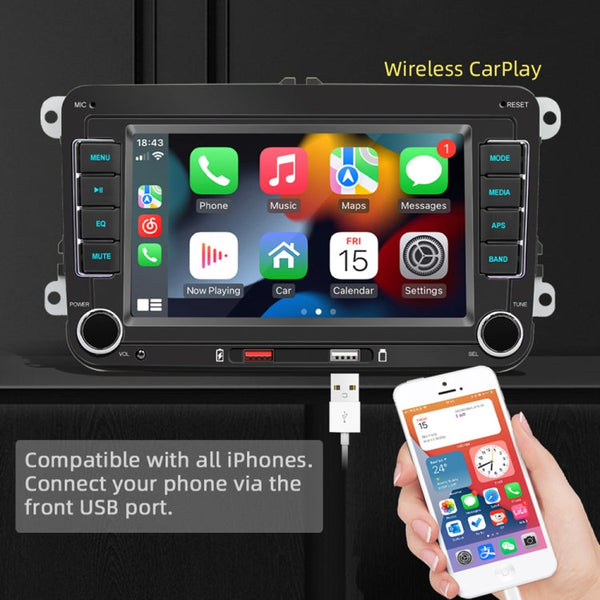 F9070 For Volkswagen 7 inch Portable Car MP5 Player Support CarPlay / Android Auto