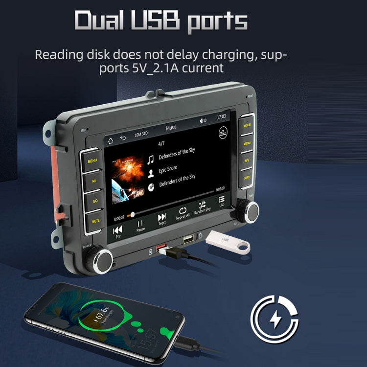 F9070 For Volkswagen 7 inch Portable Car MP5 Player Support CarPlay / Android Auto