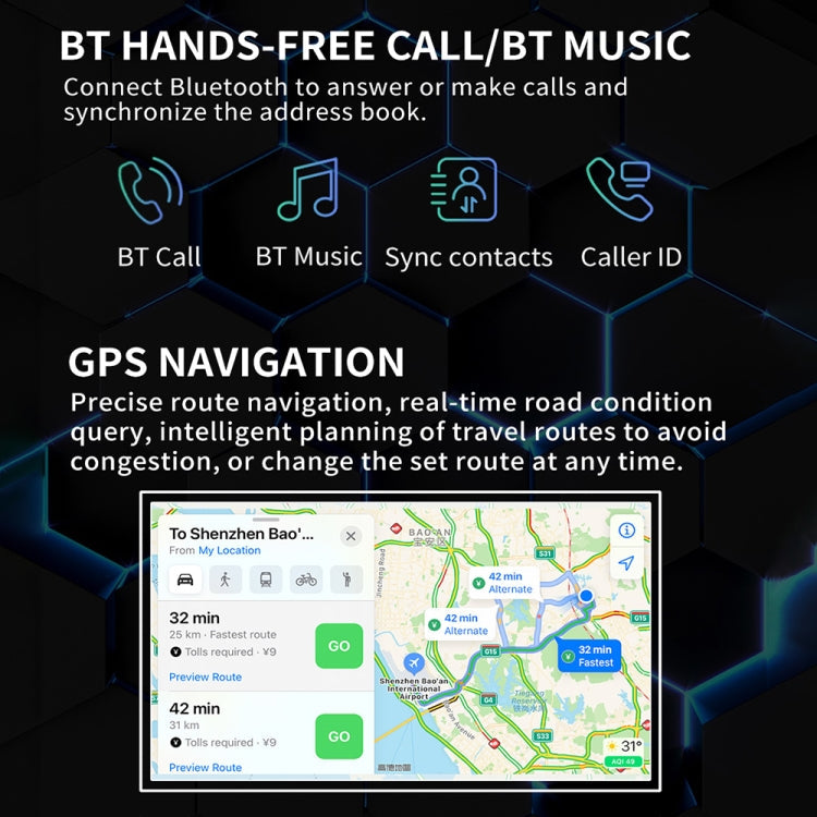 S9070 For Volkswagen 7 inch Portable Car MP5 Player Support CarPlay / Android Auto