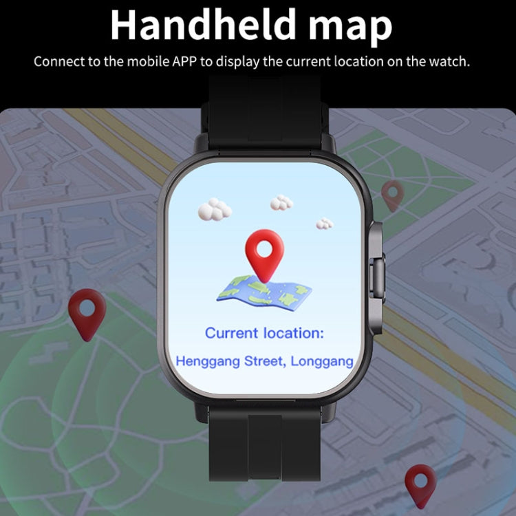 D8 2.01 inch 2 in 1 Bluetooth Earphone Steel Band Smart Watch, Support Health Monitoring / NFC