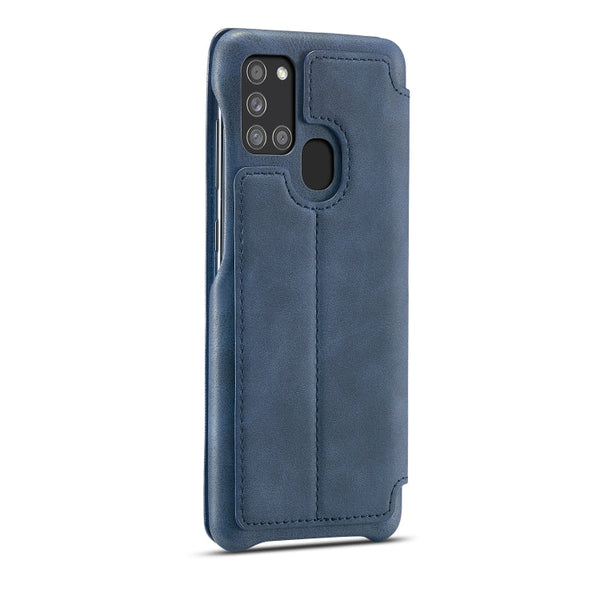 LC.IMEEKE Hon Ancient Series Horizontal Flip Leather Case with Holder & Card Slot, For Samsung Galaxy A21s