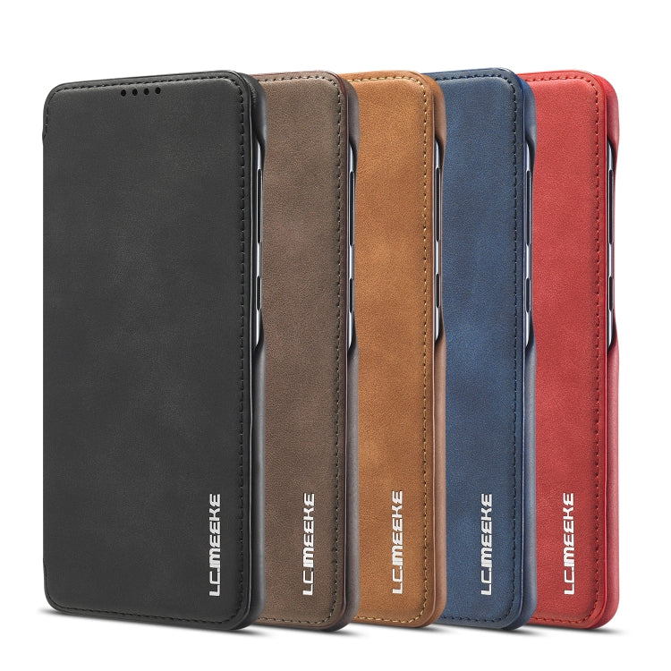 LC.IMEEKE Hon Ancient Series Horizontal Flip Leather Case with Holder & Card Slot, For Samsung Galaxy A21s