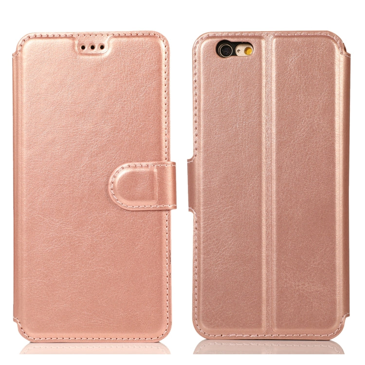 Calf Texture Magnetic Buckle Horizontal Flip Leather Case with Holder & Card Slots & Wallet & Photo Frame, For iPhone 6 / 6s, For iPhone 7 / 8, For iPhone 7 Plus / 8 Plus, For iPhone X / XS