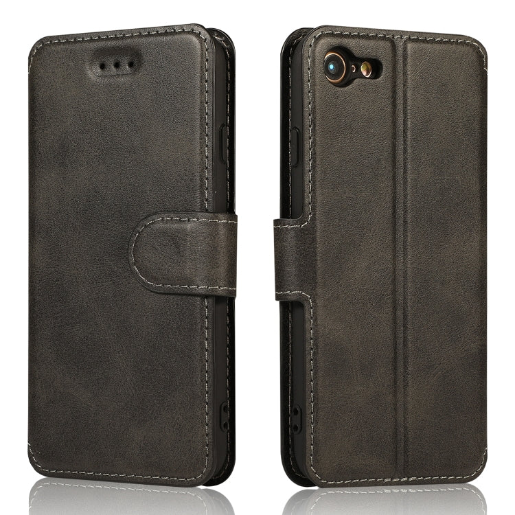 Calf Texture Magnetic Buckle Horizontal Flip Leather Case with Holder & Card Slots & Wallet & Photo Frame, For iPhone 6 / 6s, For iPhone 7 / 8, For iPhone 7 Plus / 8 Plus, For iPhone X / XS