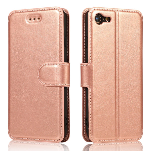 Calf Texture Magnetic Buckle Horizontal Flip Leather Case with Holder & Card Slots & Wallet & Photo Frame, For iPhone 6 / 6s, For iPhone 7 / 8, For iPhone 7 Plus / 8 Plus, For iPhone X / XS
