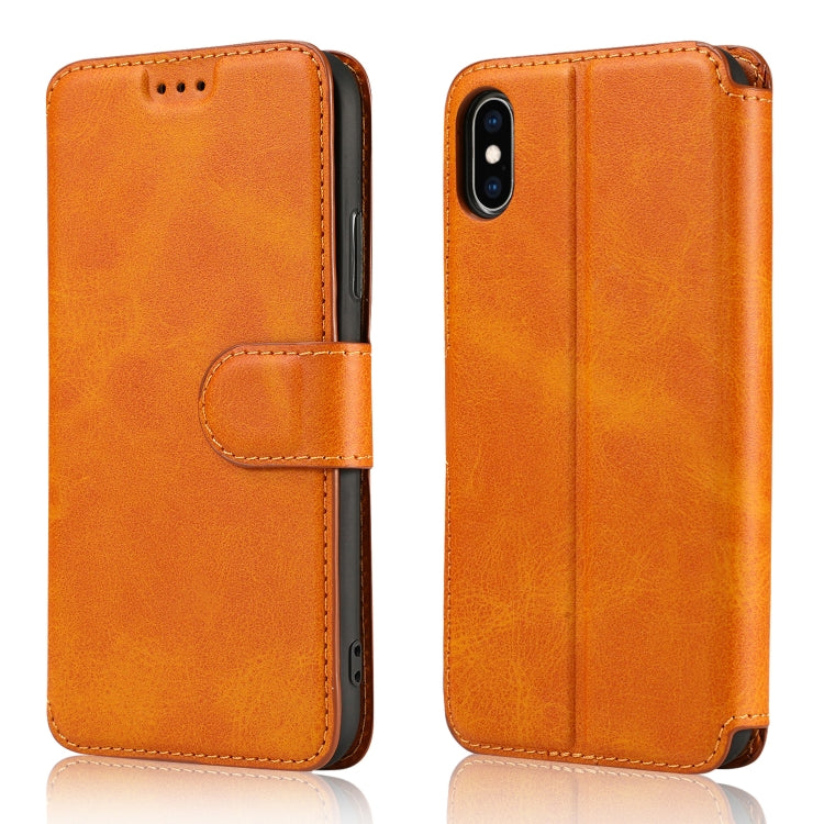 Calf Texture Magnetic Buckle Horizontal Flip Leather Case with Holder & Card Slots & Wallet & Photo Frame, For iPhone 6 / 6s, For iPhone 7 / 8, For iPhone 7 Plus / 8 Plus, For iPhone X / XS