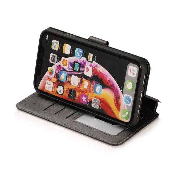 Calf Texture Magnetic Buckle Horizontal Flip Leather Case with Holder & Card Slots & Wallet & Photo Frame, For iPhone XR, For iPhone XS Max, For iPhone 12 mini, For iPhone 12 Pro Max