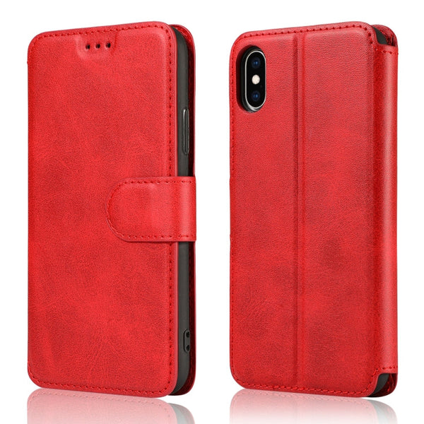 Calf Texture Magnetic Buckle Horizontal Flip Leather Case with Holder & Card Slots & Wallet & Photo Frame, For iPhone XR, For iPhone XS Max, For iPhone 12 mini, For iPhone 12 Pro Max