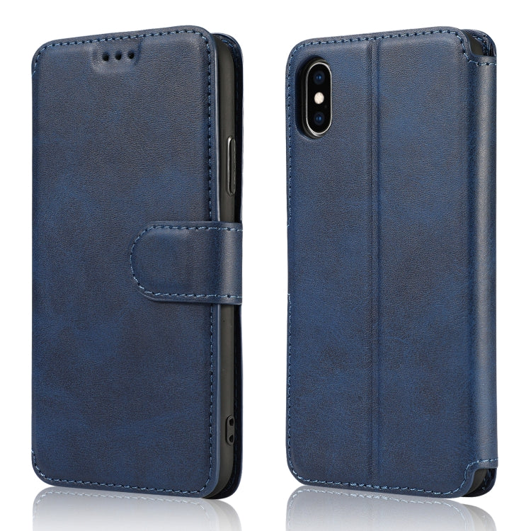 Calf Texture Magnetic Buckle Horizontal Flip Leather Case with Holder & Card Slots & Wallet & Photo Frame, For iPhone XR, For iPhone XS Max, For iPhone 12 mini, For iPhone 12 Pro Max