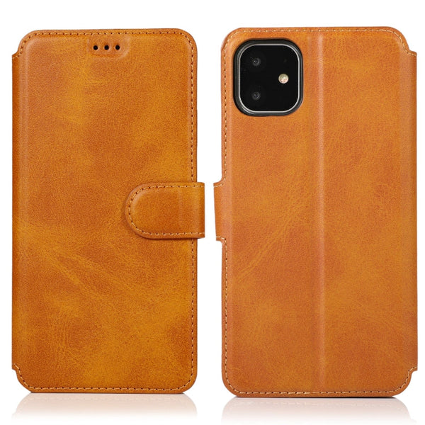 Calf Texture Magnetic Buckle Horizontal Flip Leather Case with Holder & Card Slots & Wallet & Photo Frame, For iPhone 12 / 12 Pro