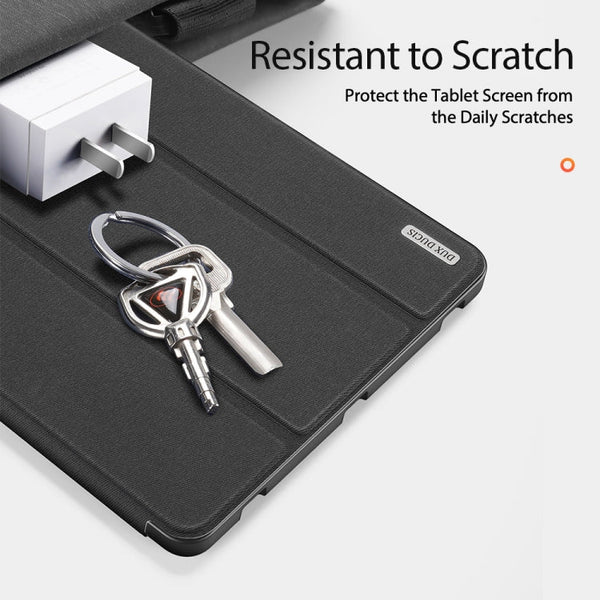 DUX DUCIS Domo Series Horizontal Flip Magnetic PU Leather Case with Three-folding Holder & Sleep / Wake-up Function & Pen Slot, For Samsung Galaxy Tab S7+ 12.4 inch