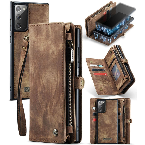 CaseMe-008 Detachable Multifunctional Horizontal Flip Leather Case with Card Slot & Holder & Zipper Wallet & Photo Frame