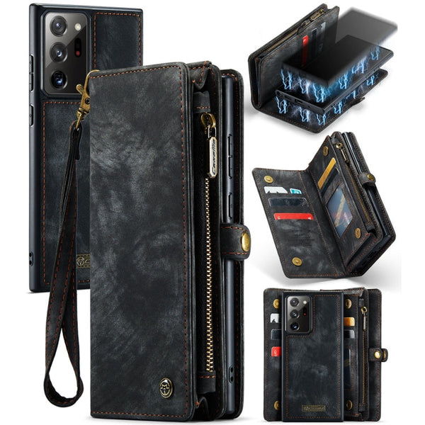 CaseMe-008 Detachable Multifunctional Horizontal Flip Leather Case with Card Slot & Holder & Zipper Wallet & Photo Frame