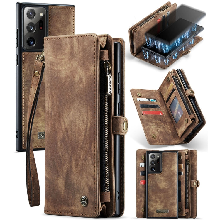 CaseMe-008 Detachable Multifunctional Horizontal Flip Leather Case with Card Slot & Holder & Zipper Wallet & Photo Frame