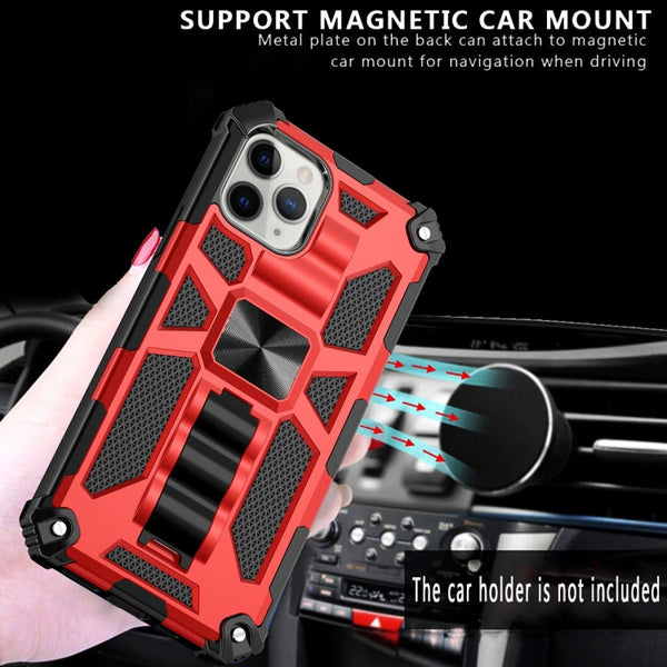 Armor Shockproof TPU + PC Magnetic Protective Case with Holder